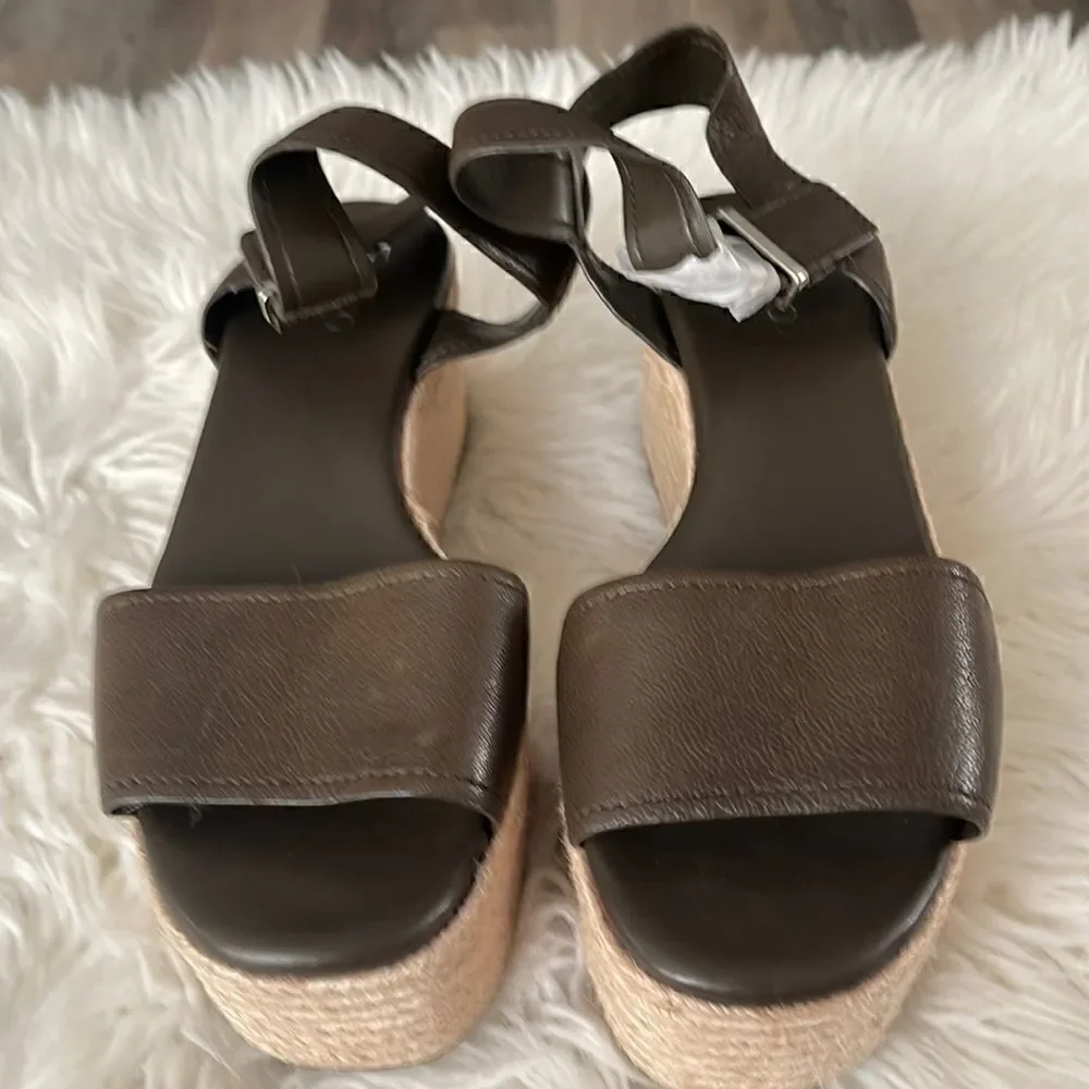 FRANCO SARTO LEATHER ESPADRILLES NWOT SIZE 8.5